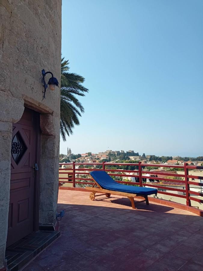 A Medieval Windmill Tower With Magnificent View Rhodes City Екстериор снимка